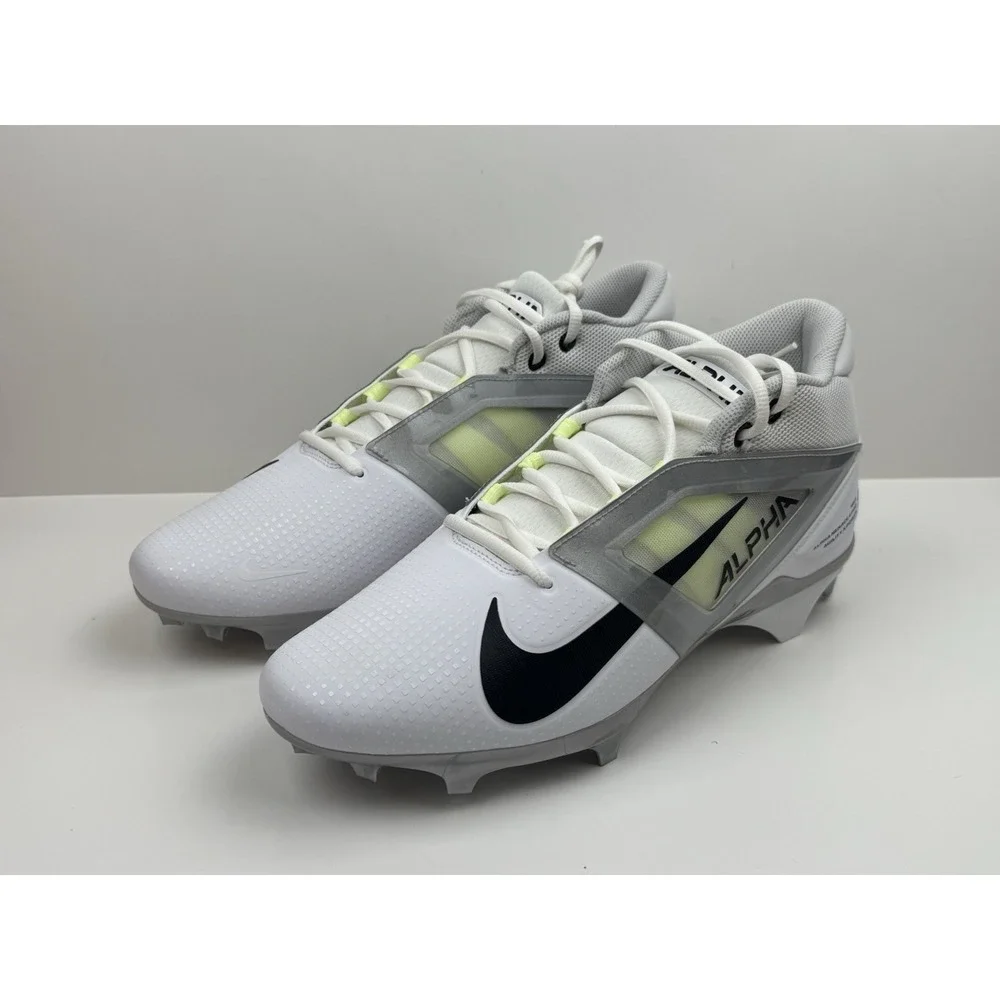 Nike Alpha Menace 4 Pro Men's 12.5 Football Cleats White/Photon‎ Dust FD7037-100